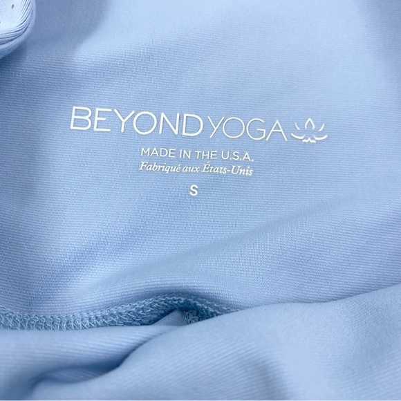 Beyond Yoga Serene Blue Silver Ombre Metallic Alloy High Waist Leggings S EUC - Picture 5 of 7
